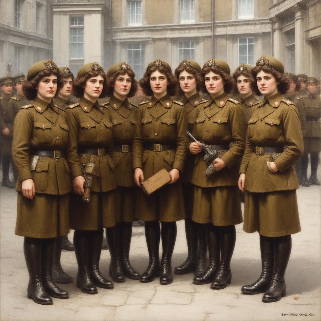 Click to view larger image AI-created image of Women's Army Auxiliary Corps
