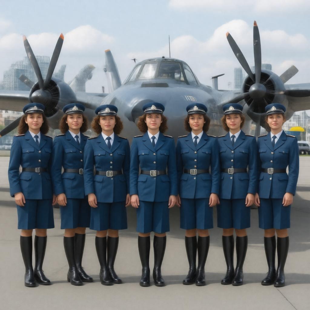 AI-created image of Women's Royal Air Force