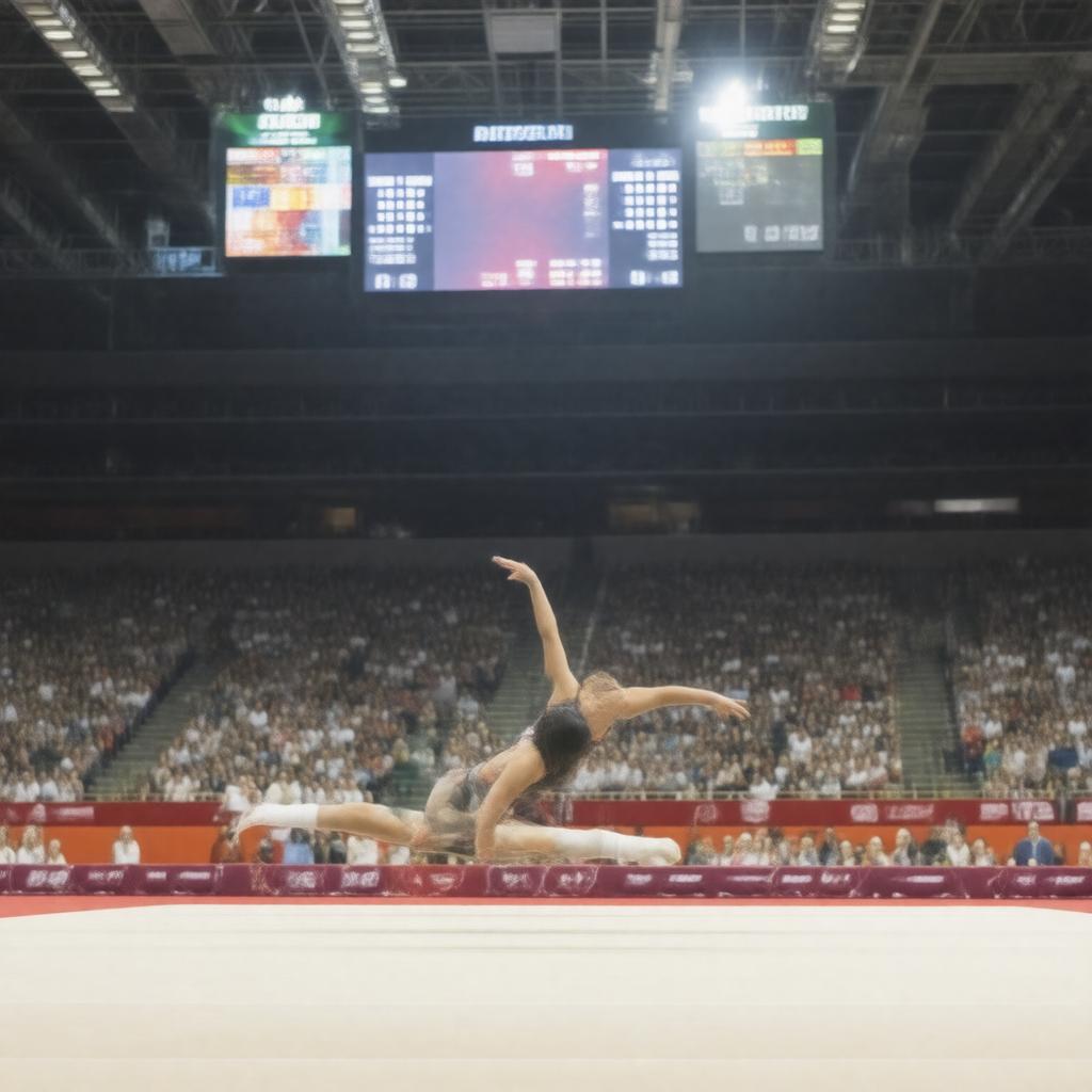 AI-created image of Women's artistic gymnastics