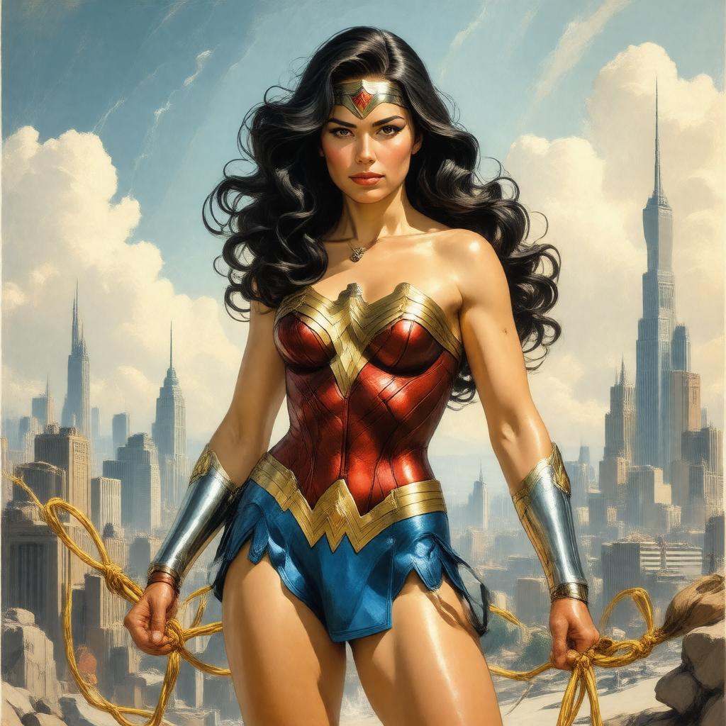 AI-created image of Wonder Woman