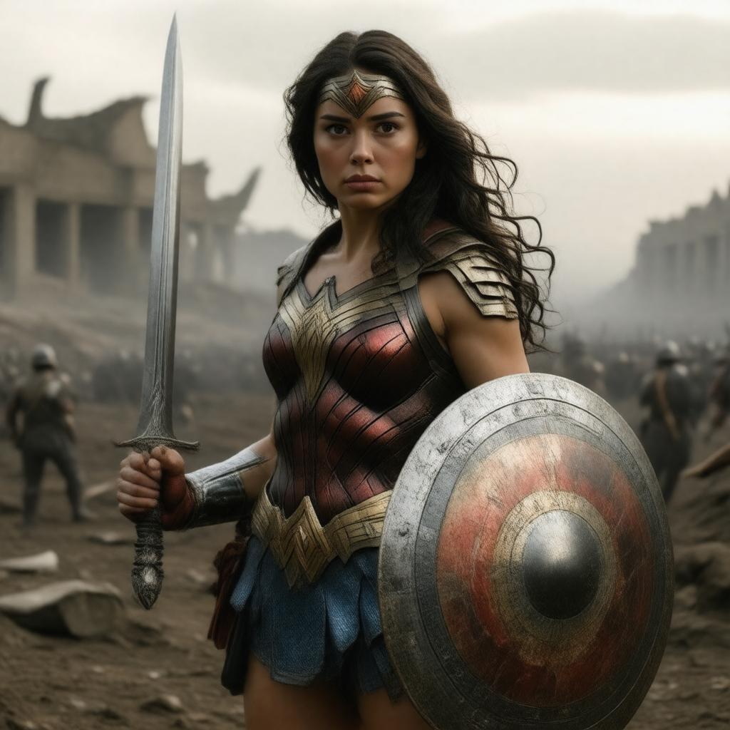 AI-created image of Wonder Woman (2017 film)