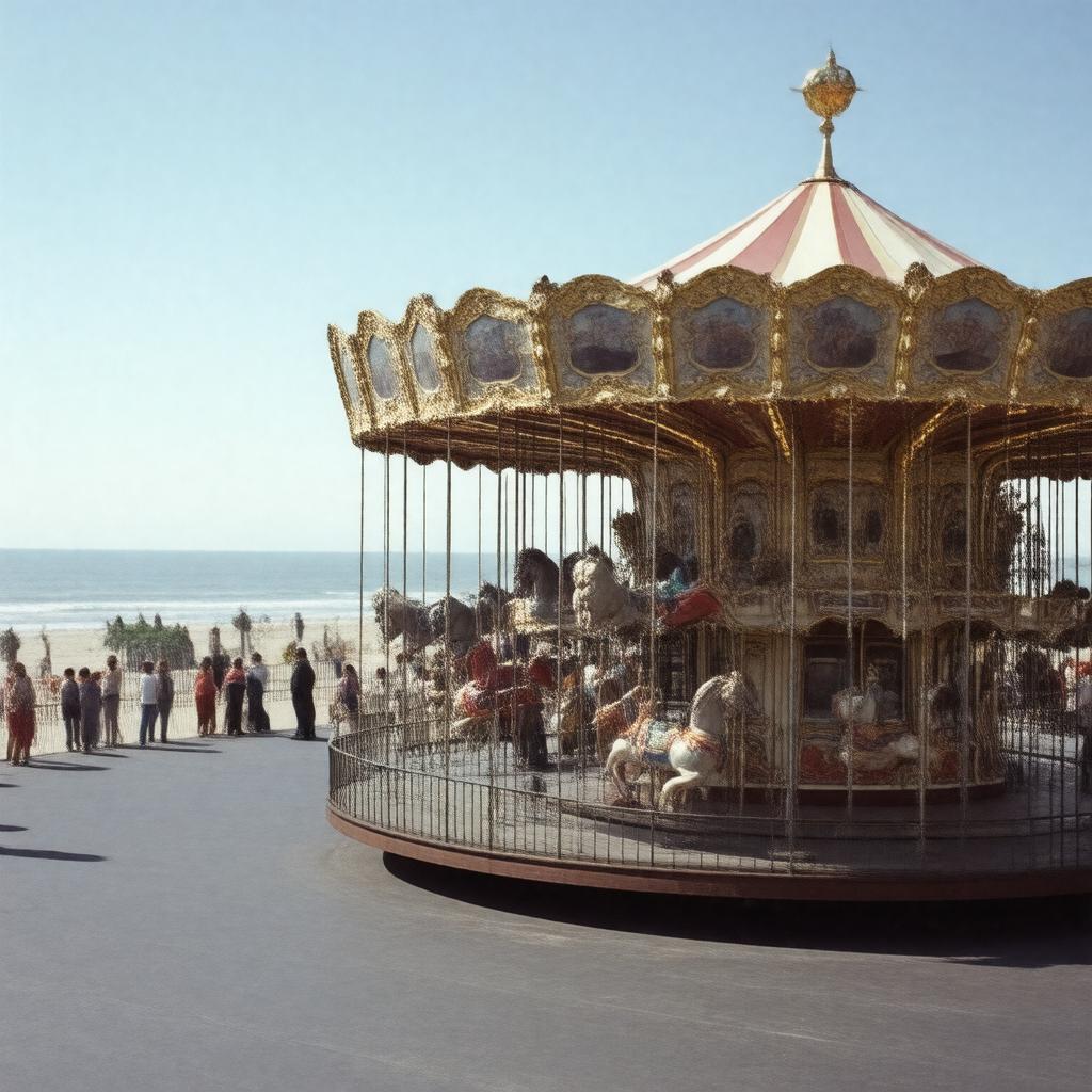 AI-created image of Wonderland Amusement Park (historical)