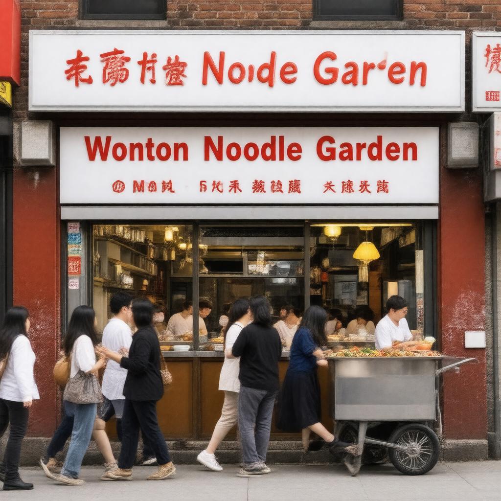 AI-created image of Wonton Noodle Garden