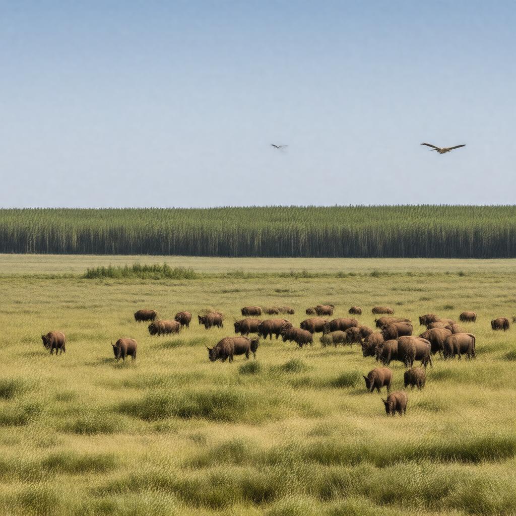 AI-created image of Wood Buffalo National Park