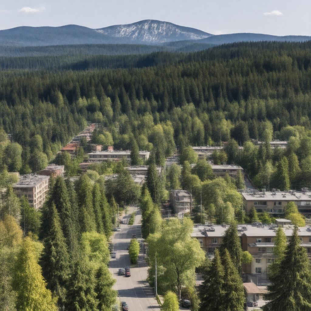 Click to view larger image AI-created image of Wood Village