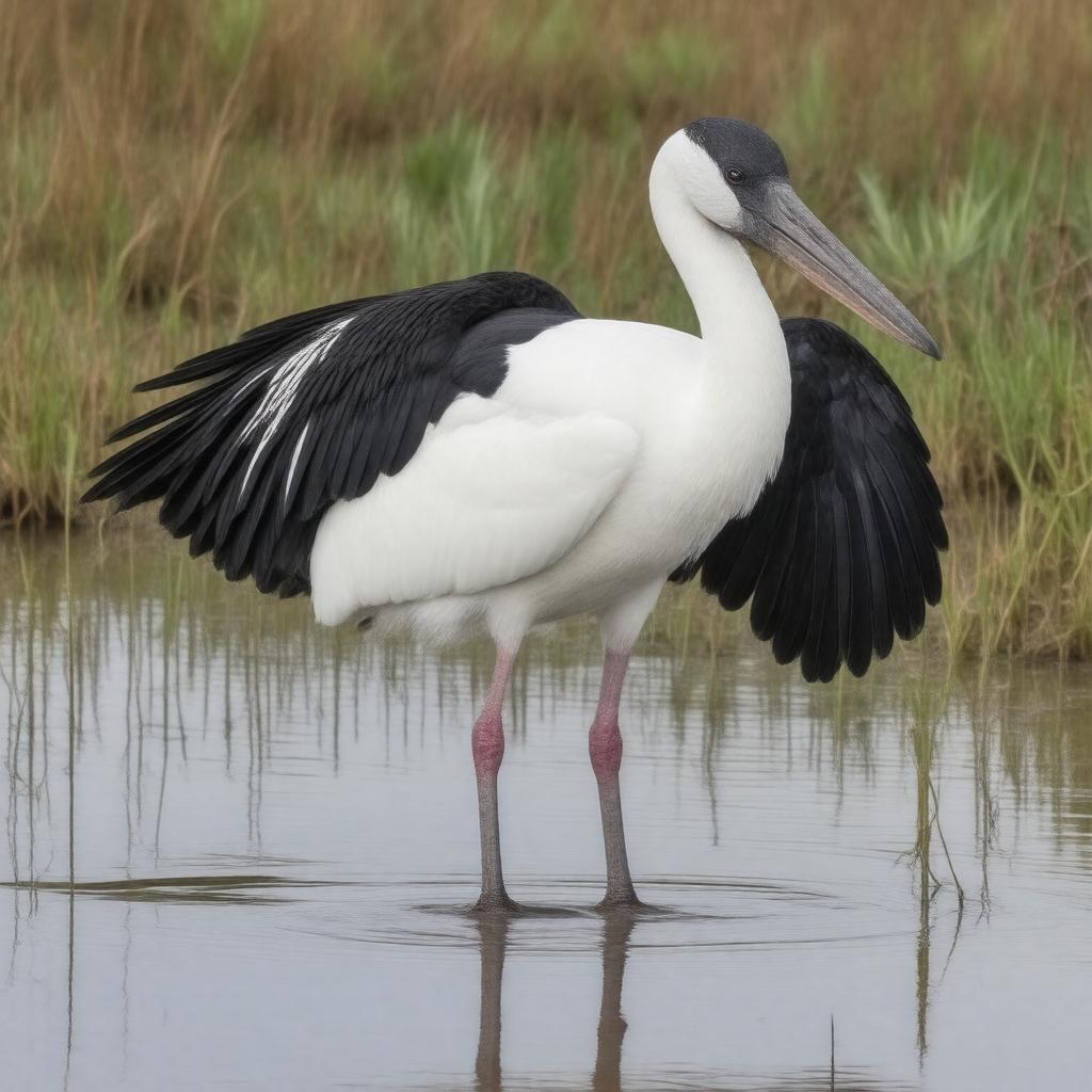 AI-created image of Wood stork