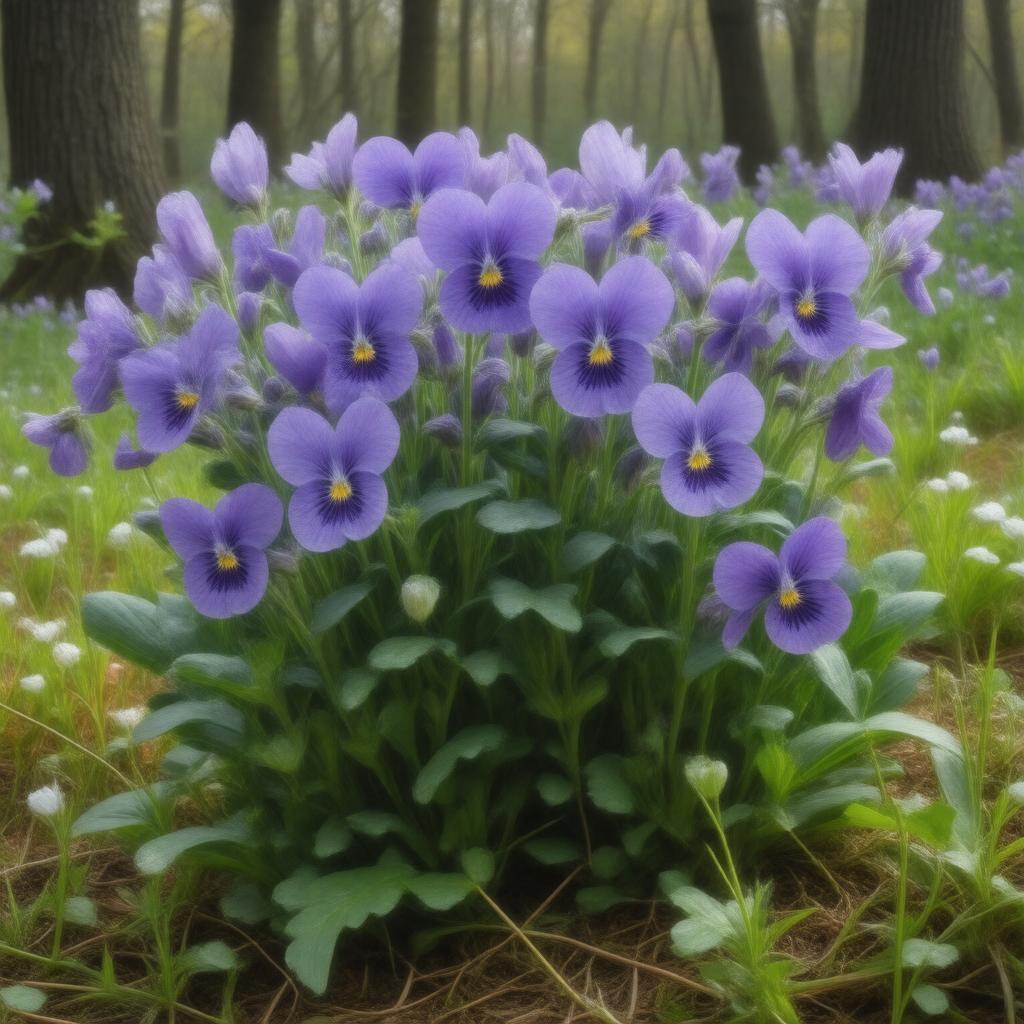 AI-created image of Wood violet