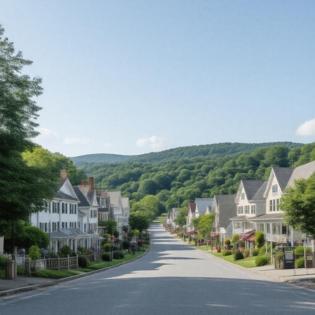 Click to view larger image AI-created image of Woodbury, Connecticut, United States