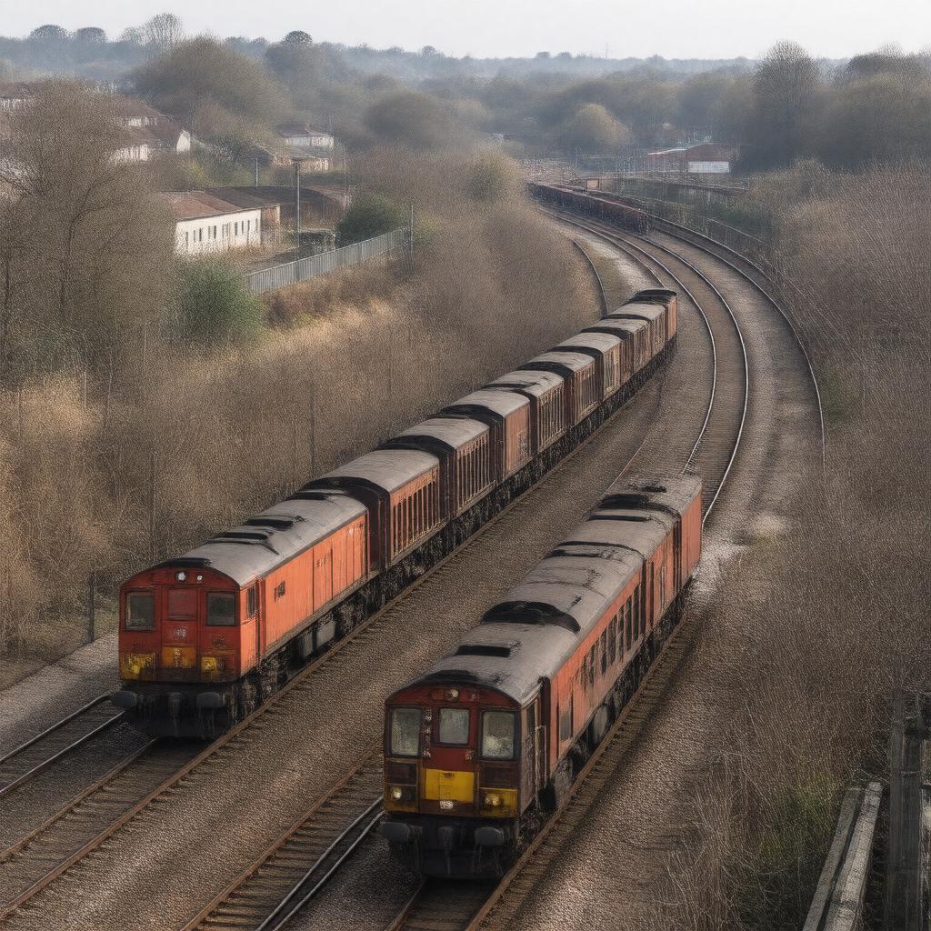 AI-created image of Woodgrange Park Sidings
