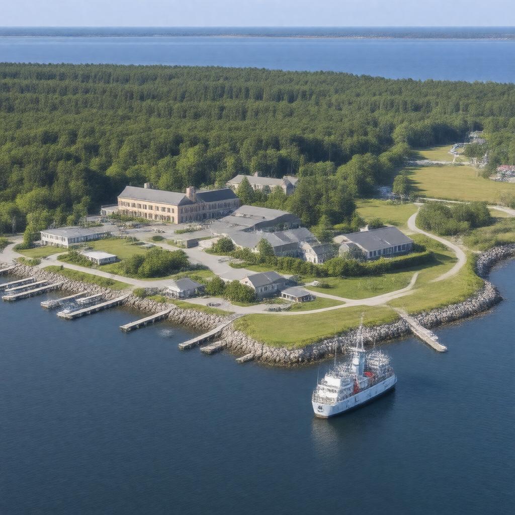 AI-created image of Woods Hole Oceanographic Institution