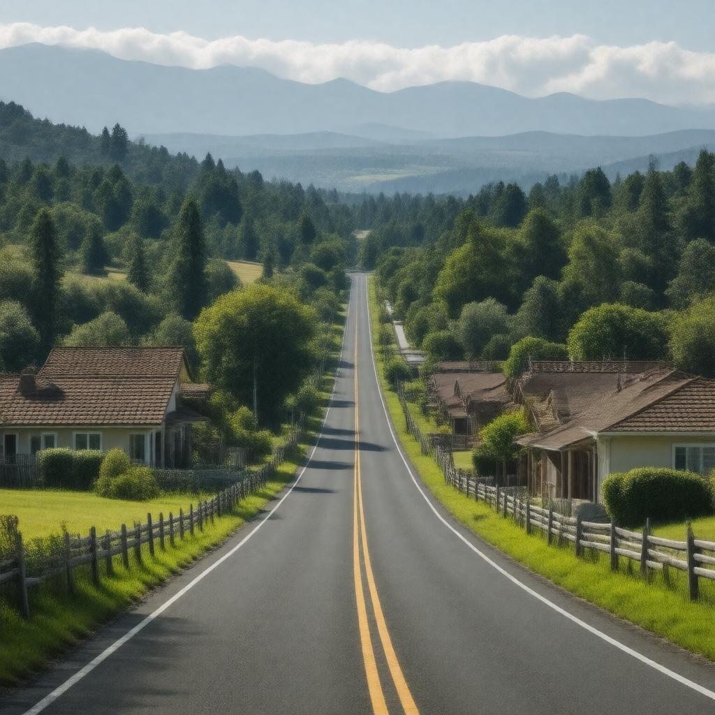 AI-created image of Woodside, California