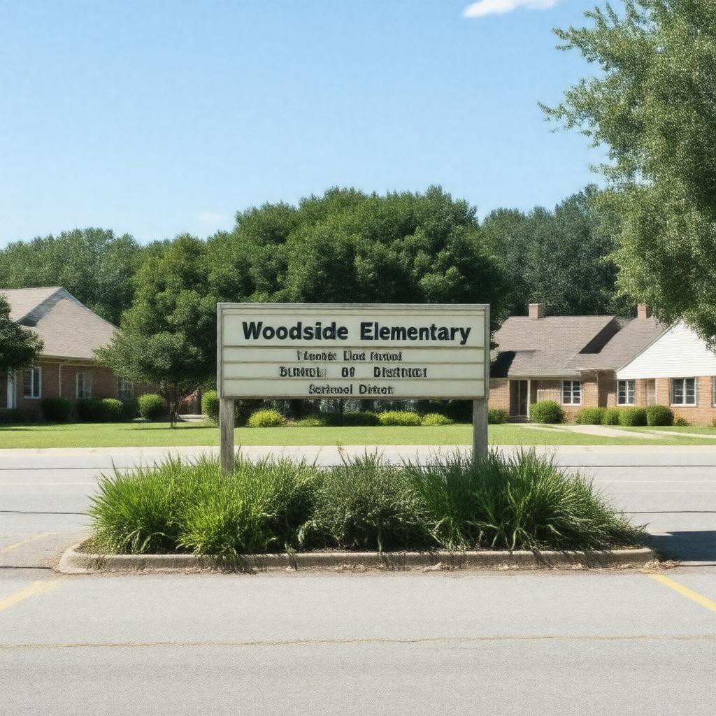 AI-created image of Woodside Elementary School District