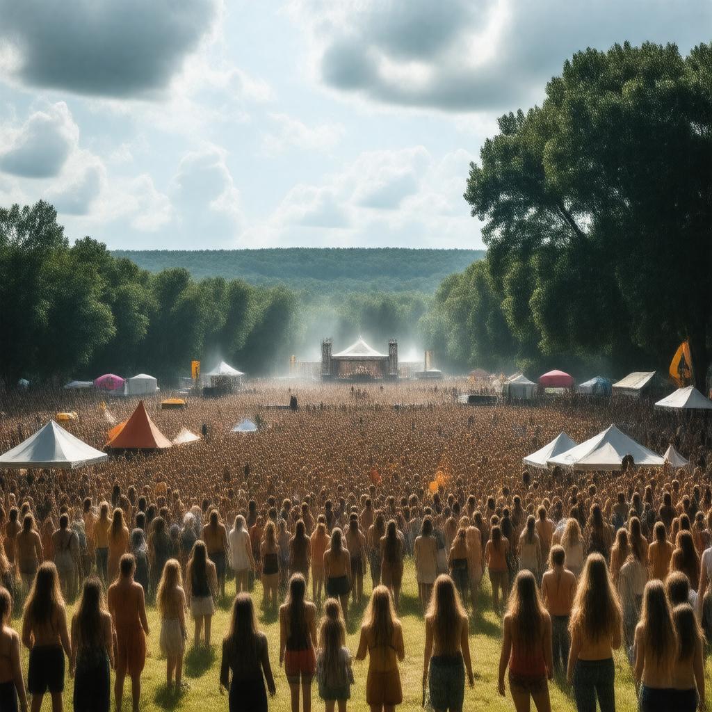AI-created image of Woodstock