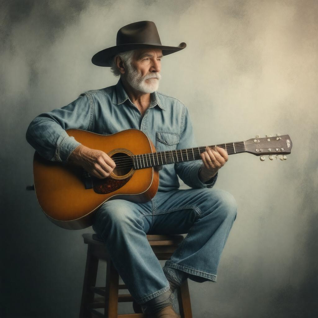 AI-created image of Woody Guthrie