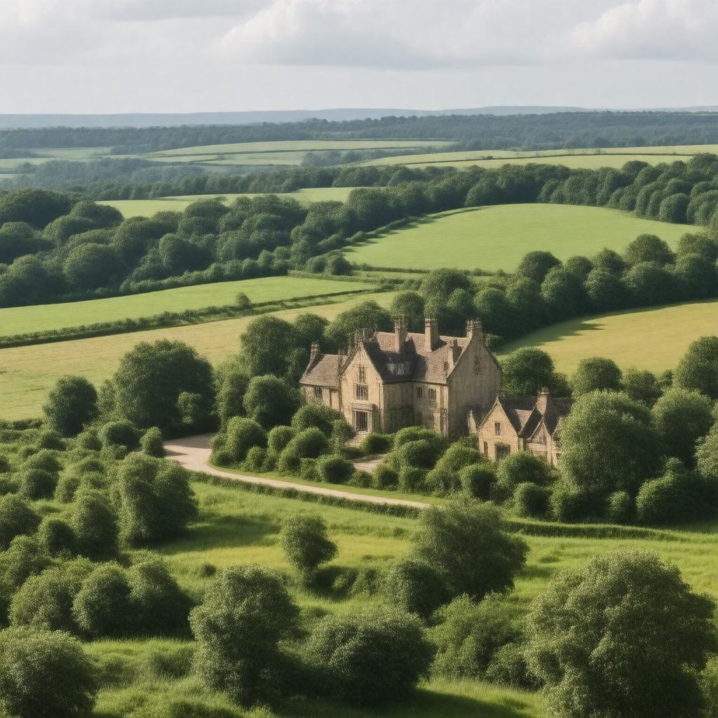 AI-created image of Woolsthorpe, Lincolnshire, England