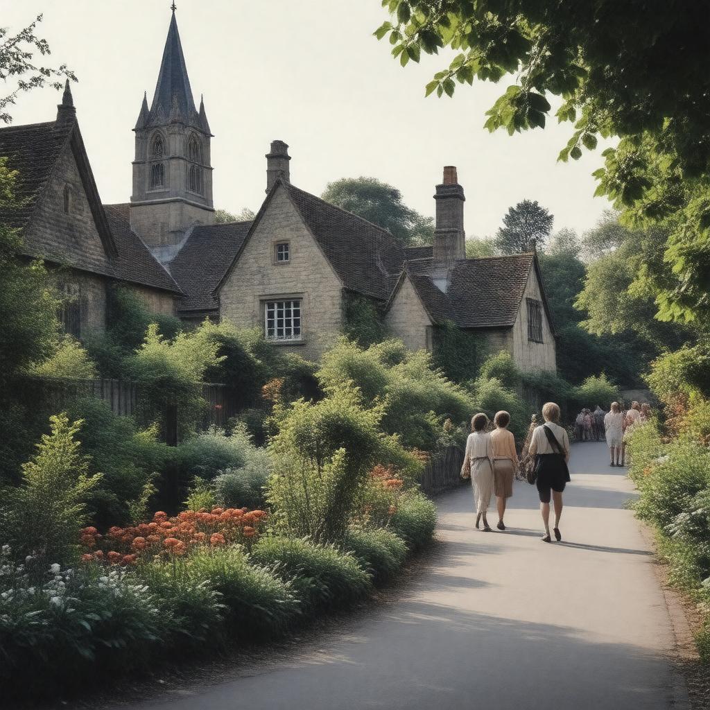 Click to view larger image AI-created image of Woolton Village