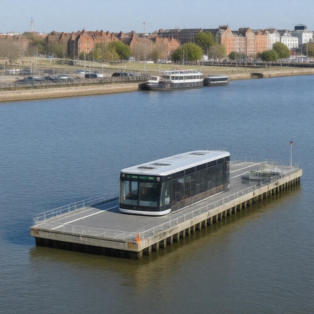 AI-created image of Woolwich (Royal Arsenal) Pier