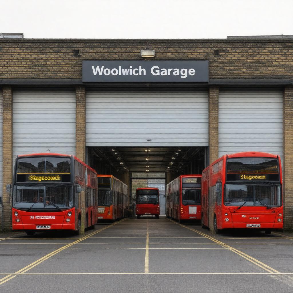 AI-created image of Woolwich garage
