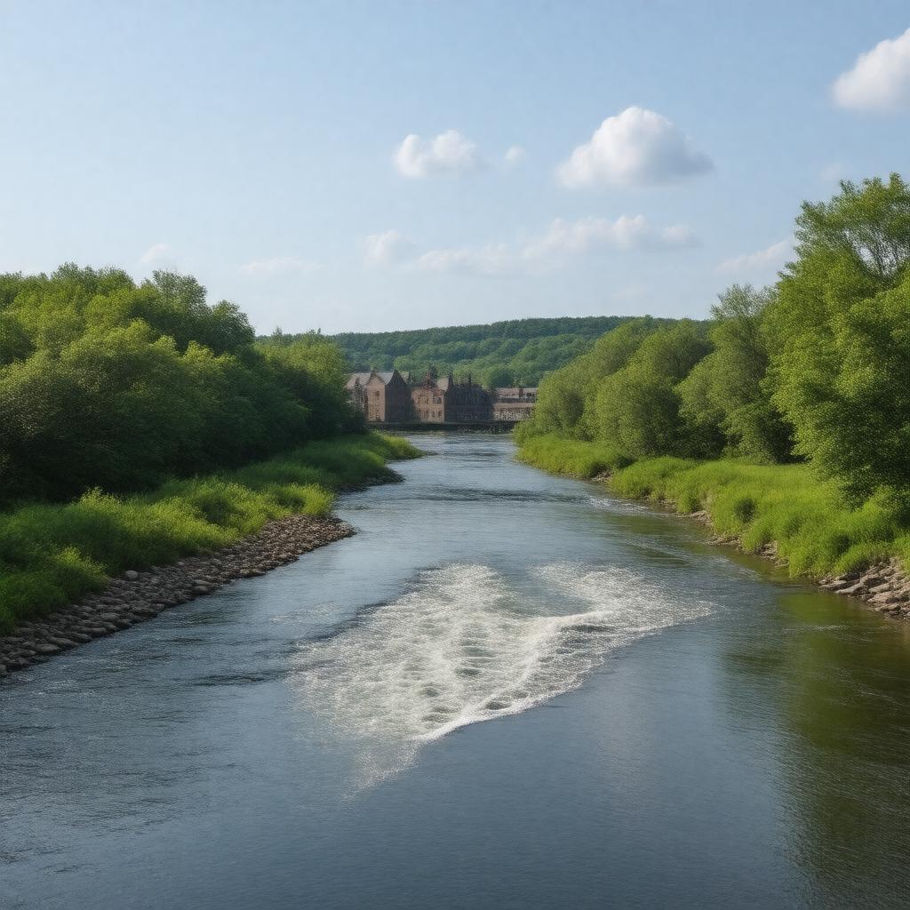 AI-created image of Woonasquatucket River