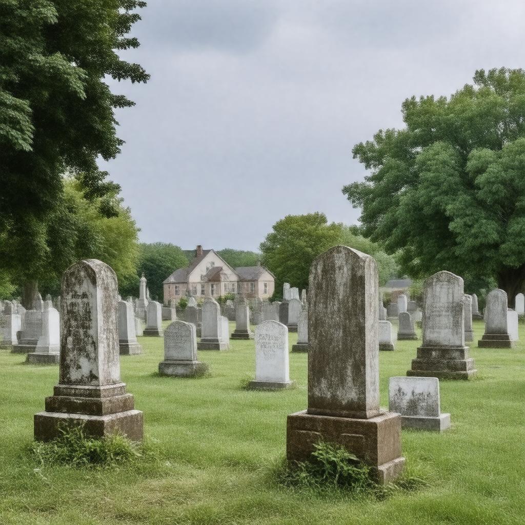 AI-created image of Wooster Cemetery, Wooster, Ohio