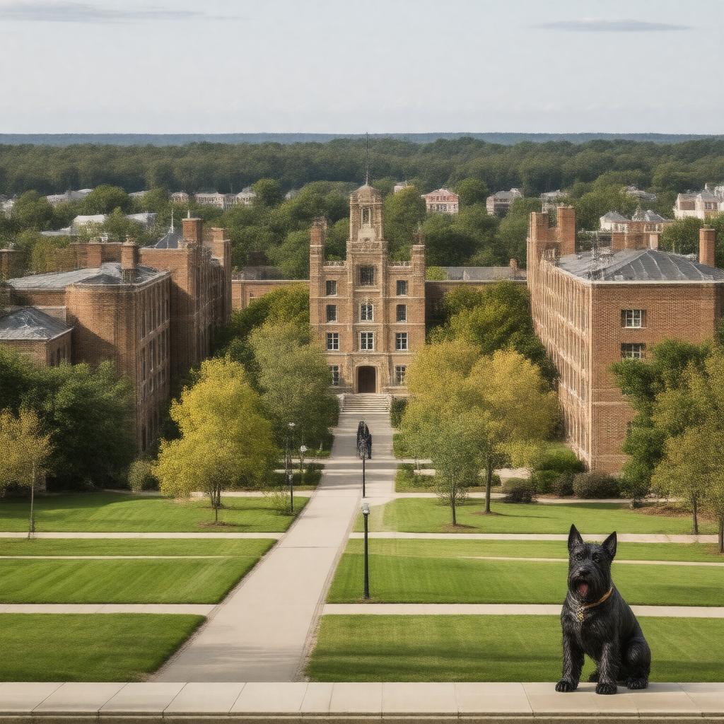 AI-created image of Wooster College
