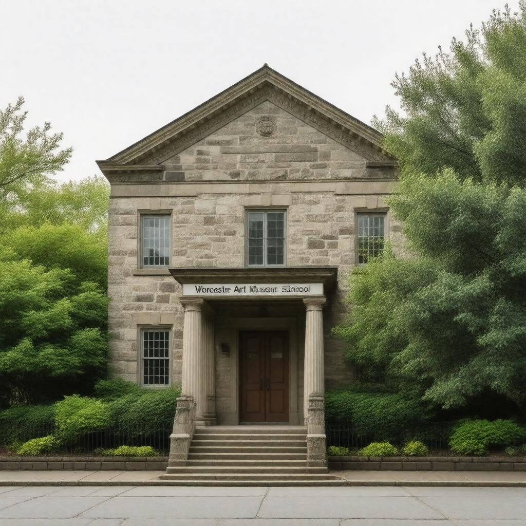 AI-created image of Worcester Art Museum School