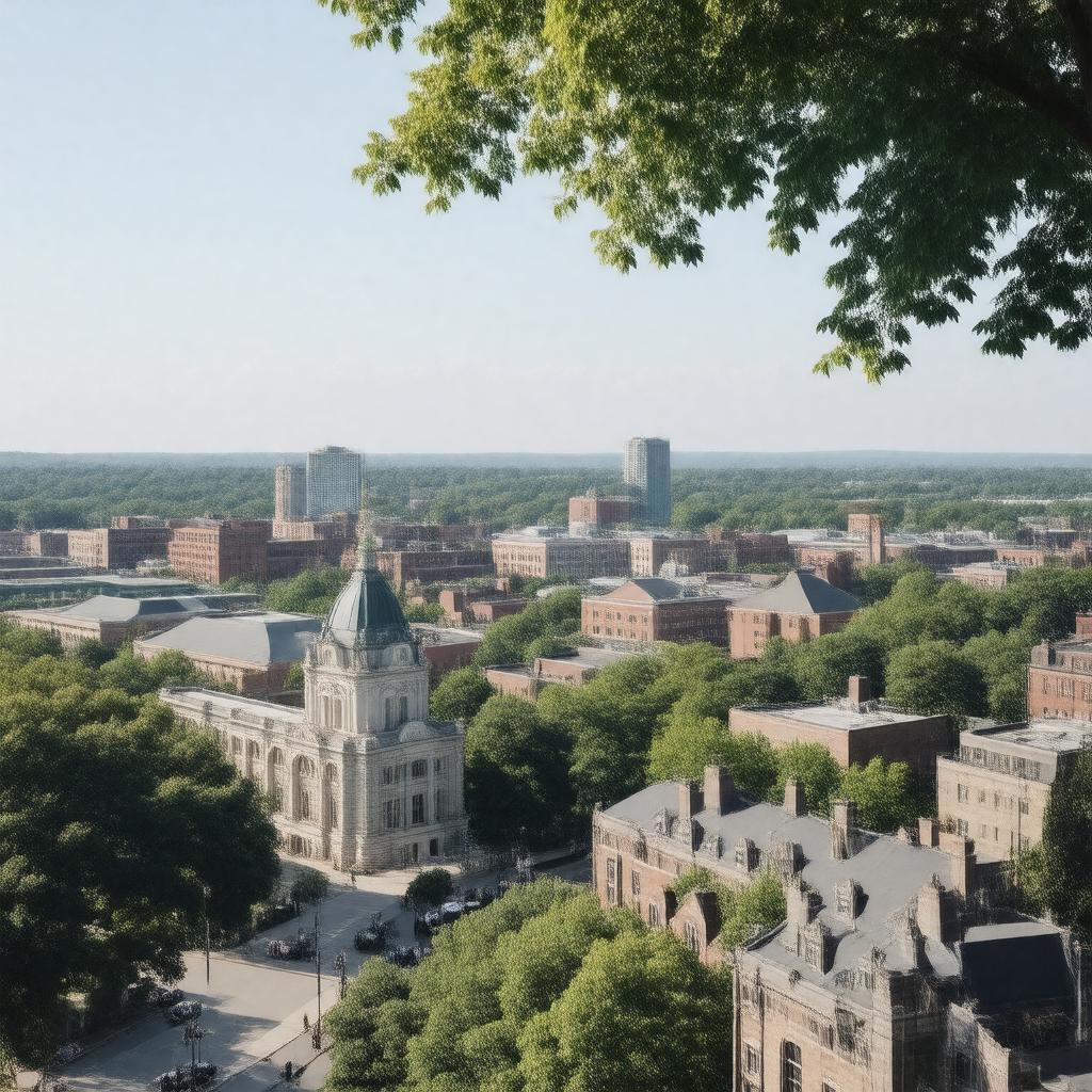 Click to view larger image AI-created image of Worcester, Massachusetts, USA