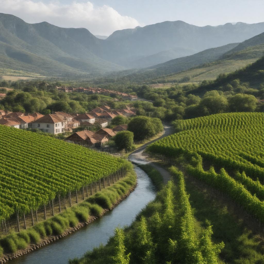 AI-created image of Worcester, South Africa