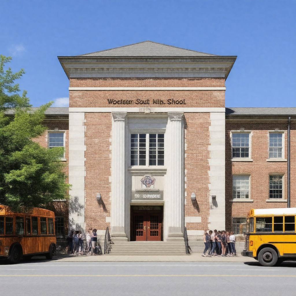 AI-created image of Worcester South High School