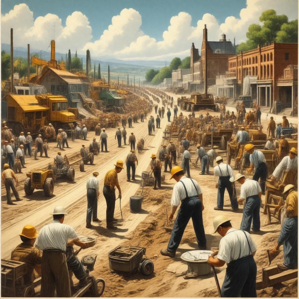 AI-created image of Work Projects Administration