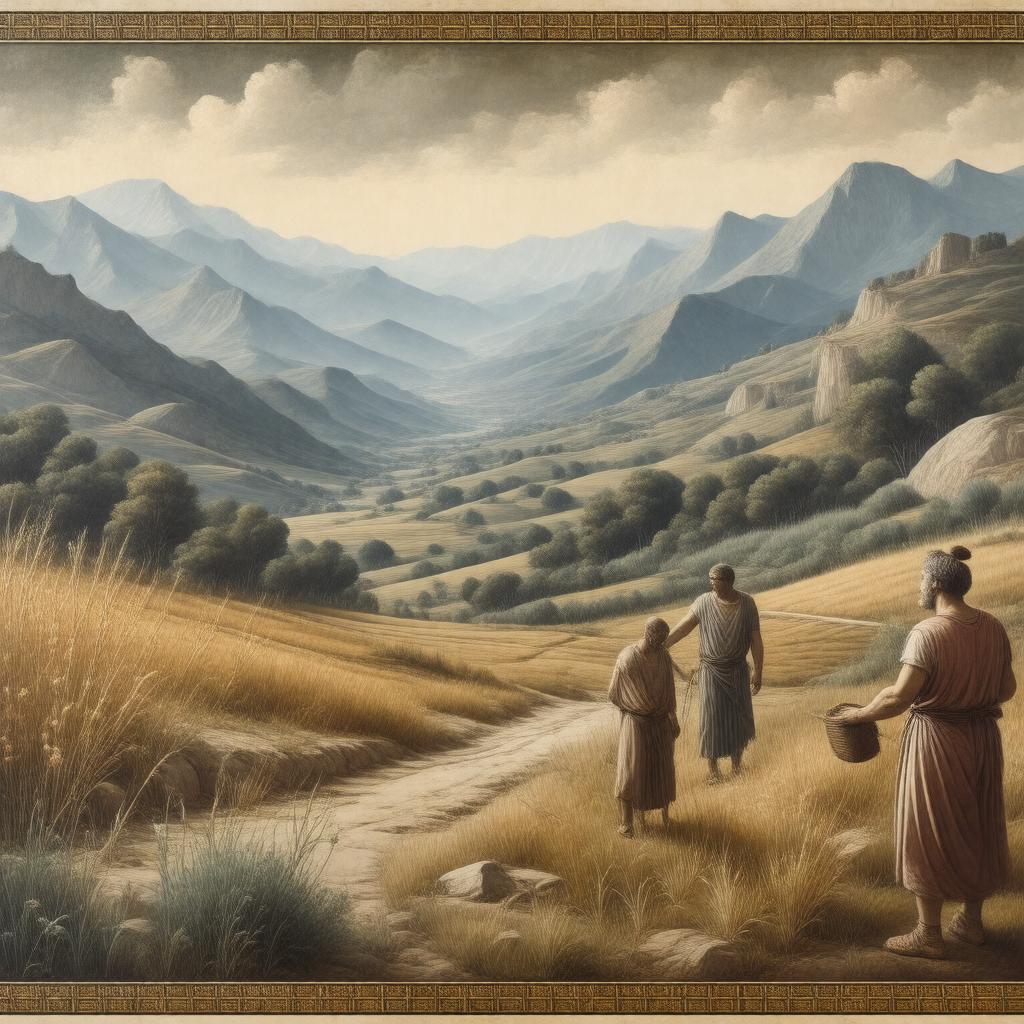AI-created image of Works and Days