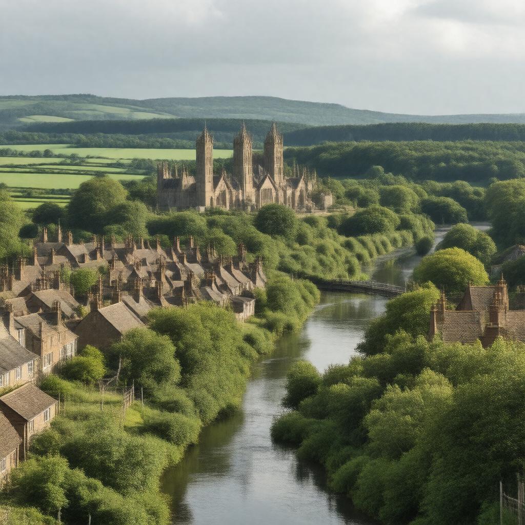 Click to view larger image AI-created image of Worksop, Nottinghamshire, England