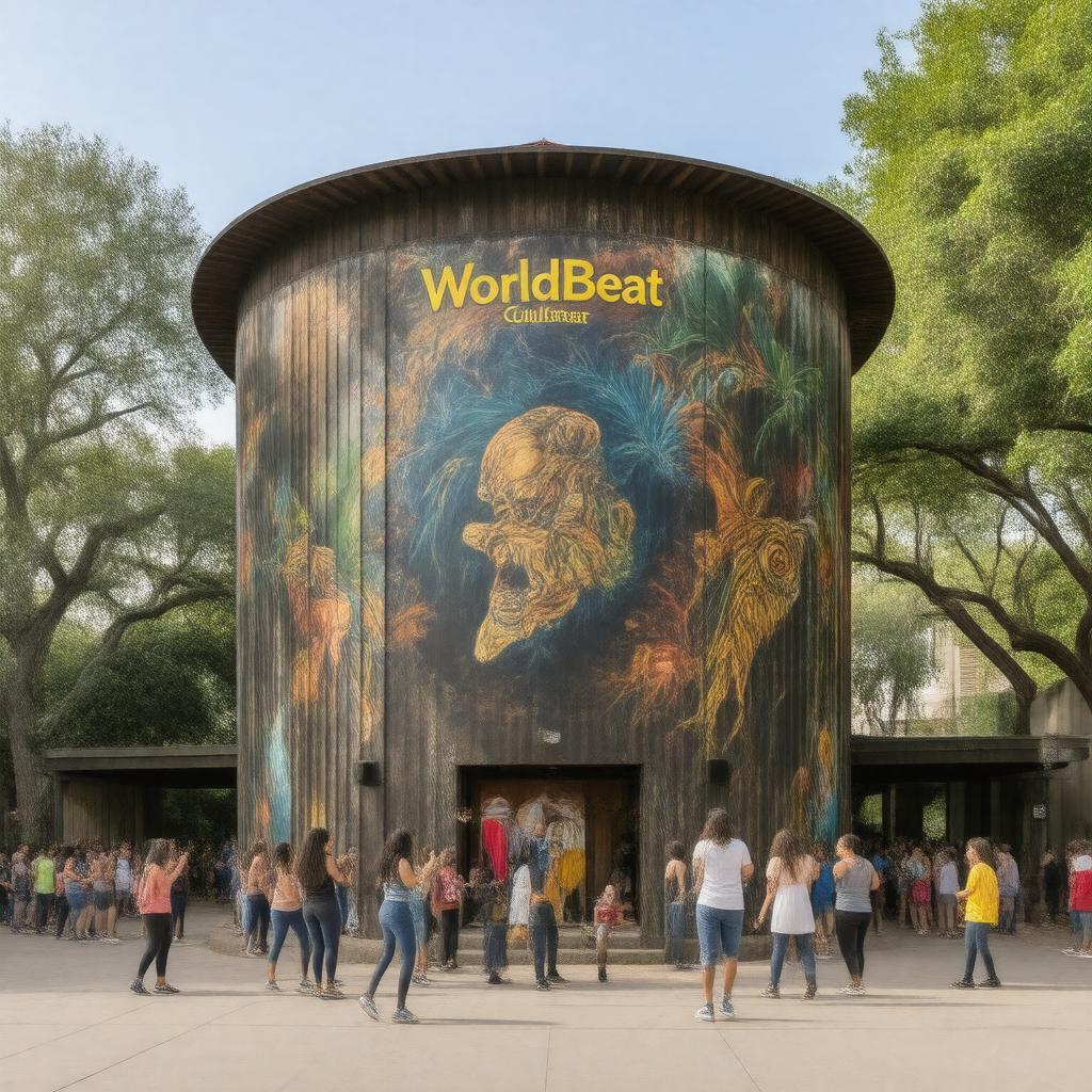 AI-created image of WorldBeat Cultural Center