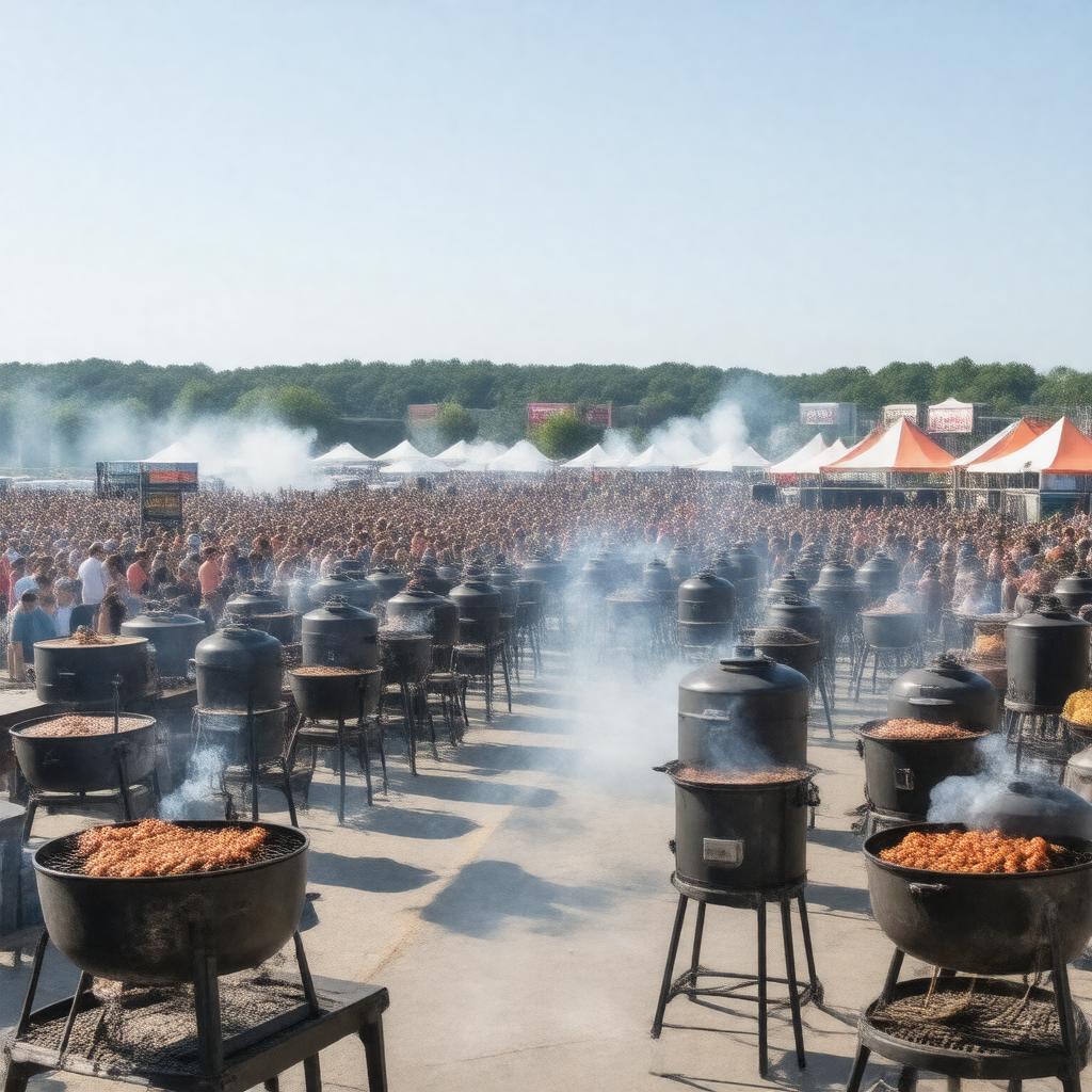 Click to view larger image AI-created image of World Championship Barbecue Cooking Contest
