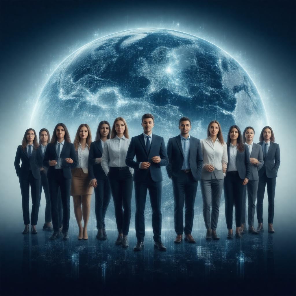 Click to view larger image AI-created image of World Economic Forum Young Global Leader