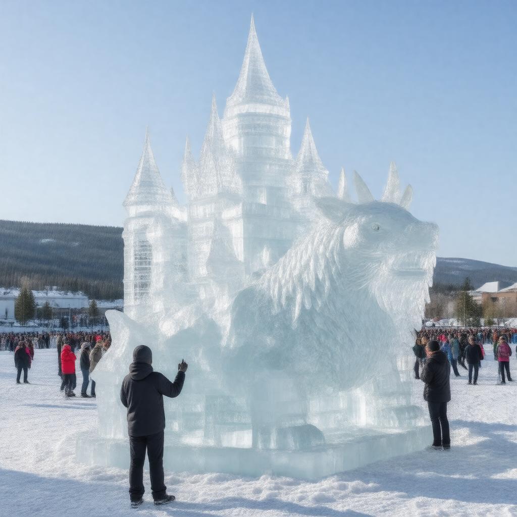 AI-created image of World Ice Art Championships