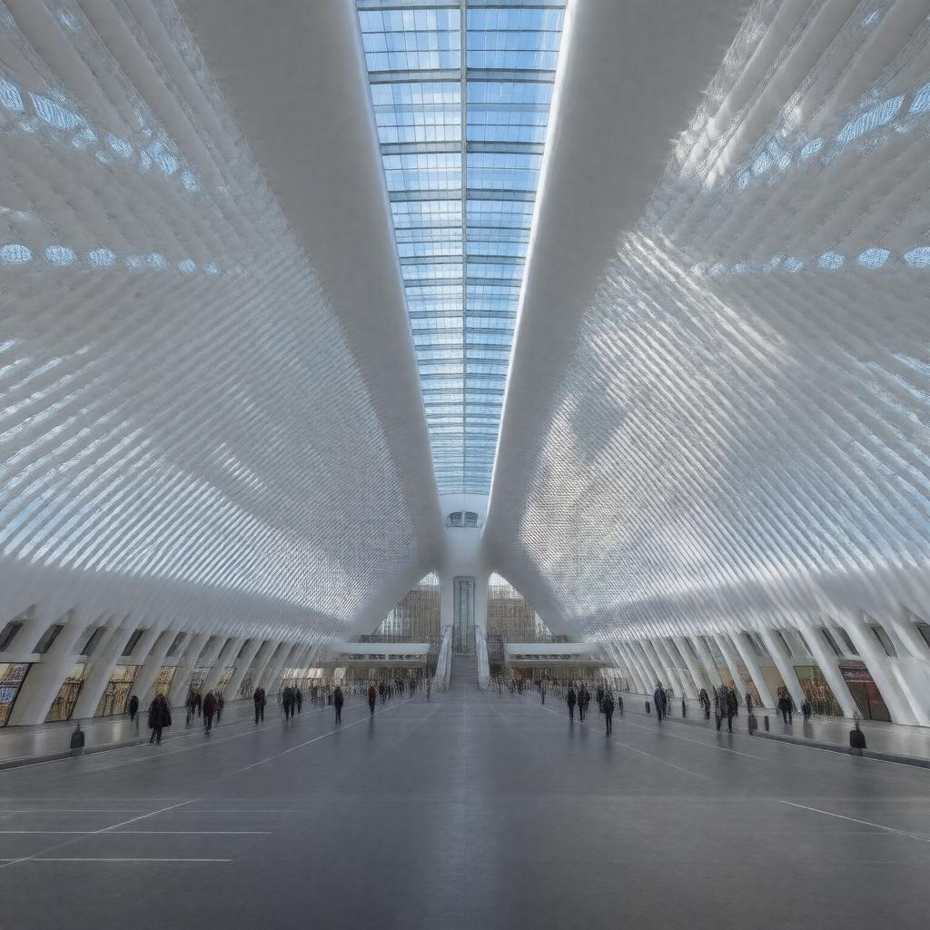 AI-created image of World Trade Center Transportation Hub