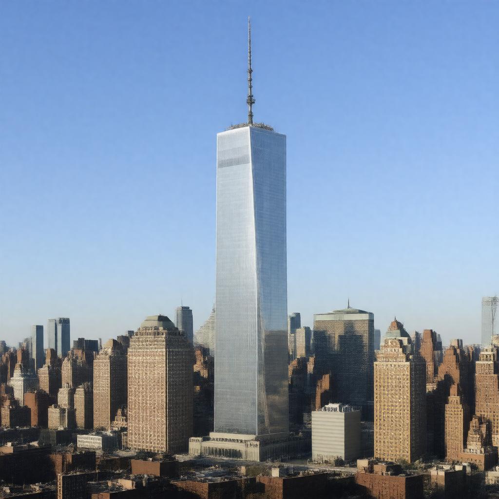 AI-created image of World Trade Center complex