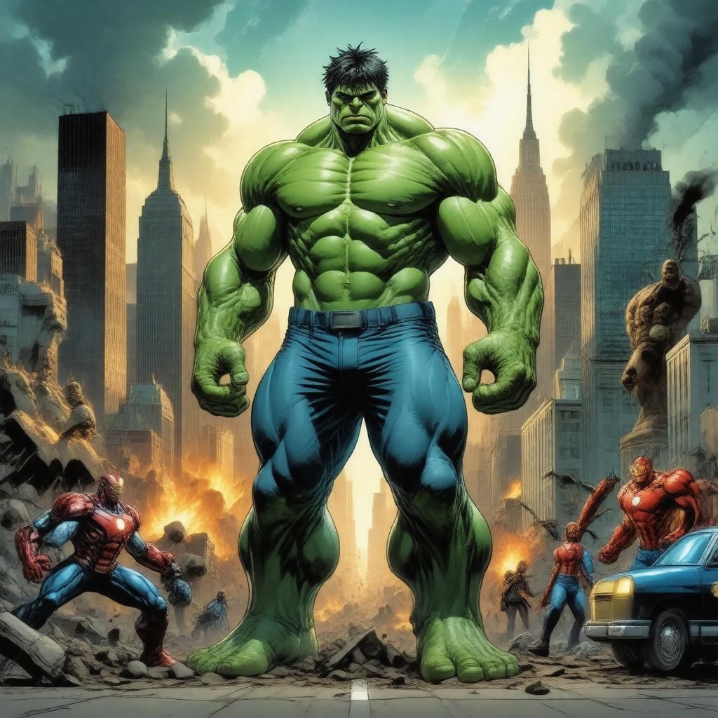 AI-created image of World War Hulk