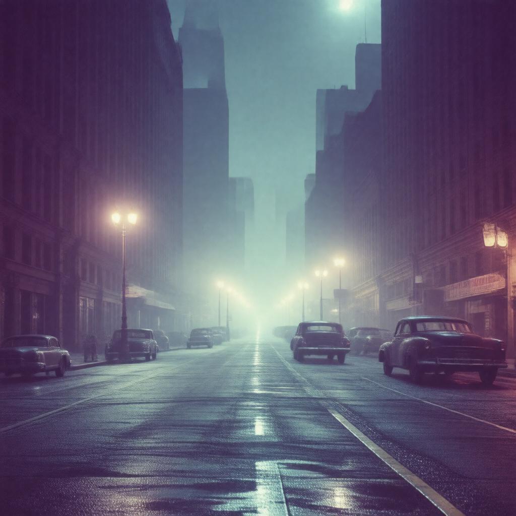 Click to view larger image AI-created image of World War II blackout