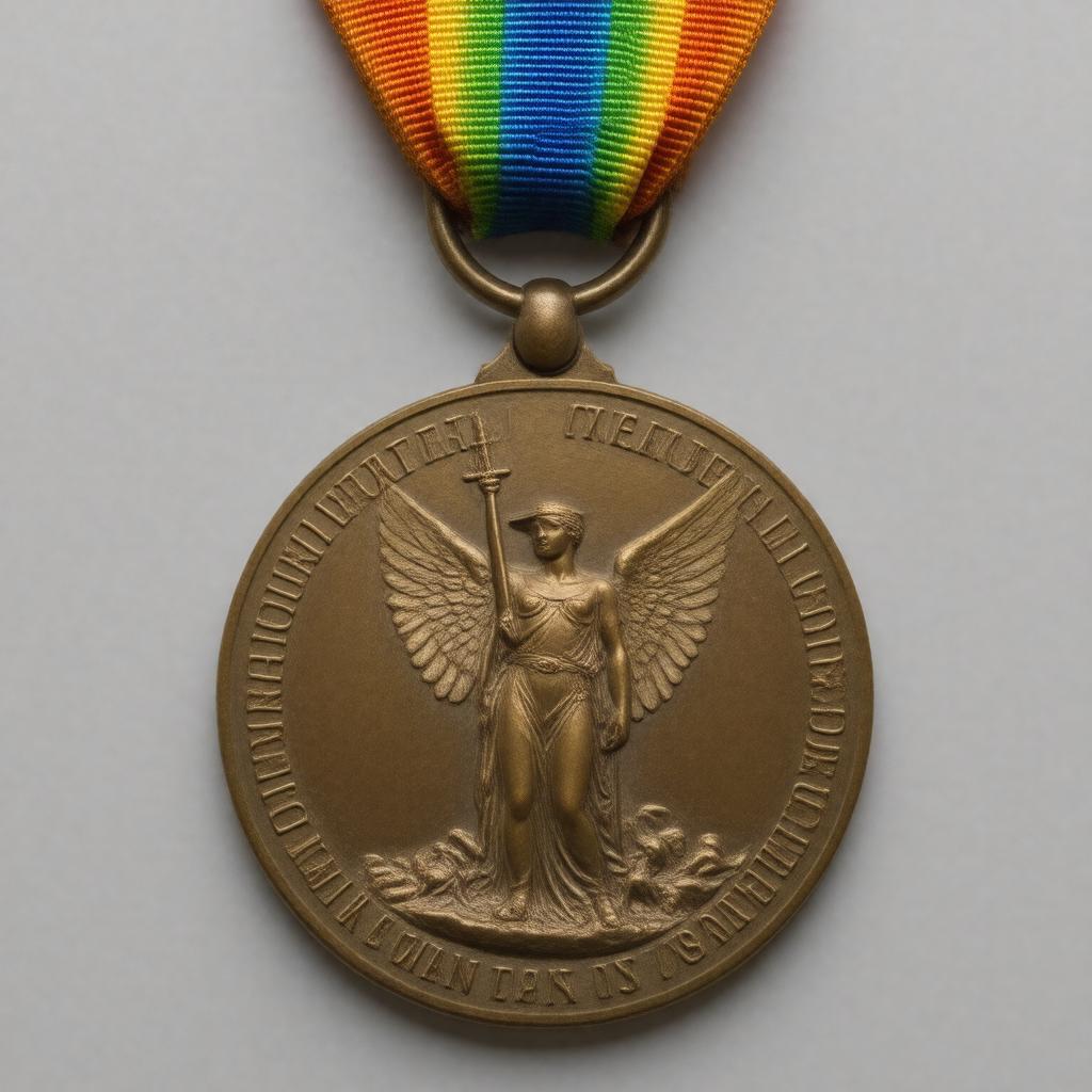 Click to view larger image AI-created image of World War I Victory Medal
