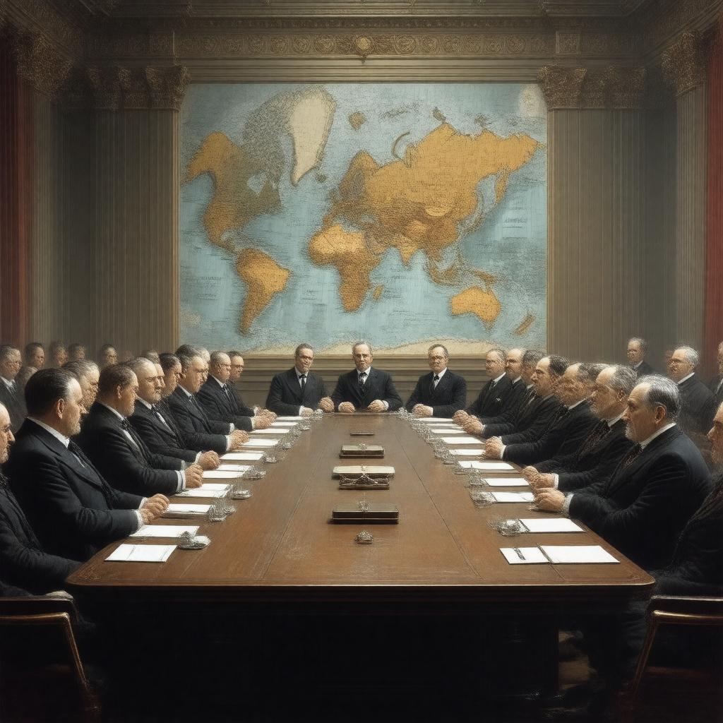 AI-created image of World War I (as a political leader)