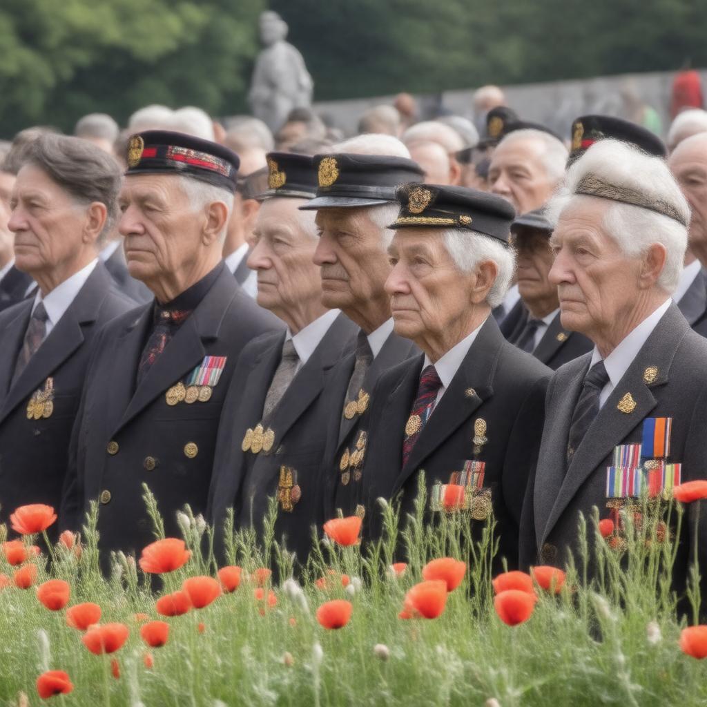AI-created image of World War I veterans