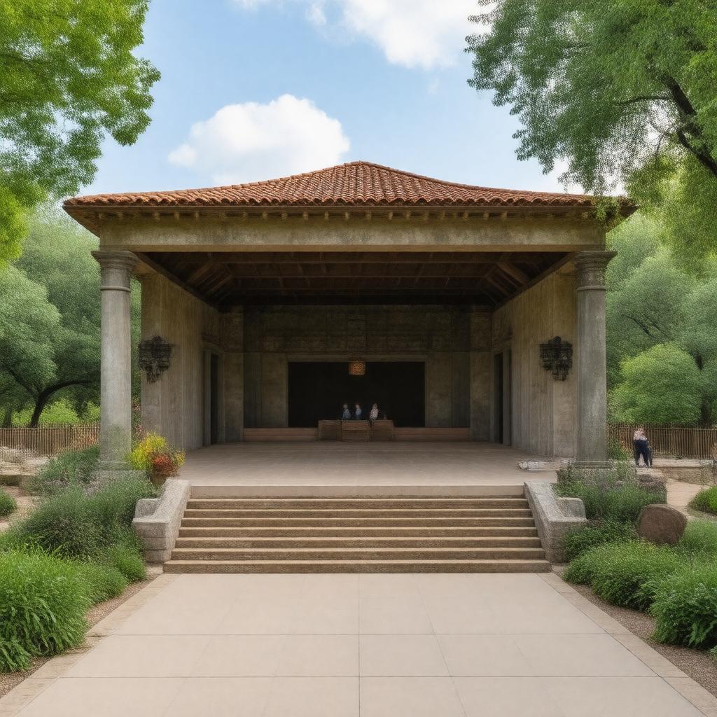 Click to view larger image AI-created image of World's Fair Pavilion in Forest Park