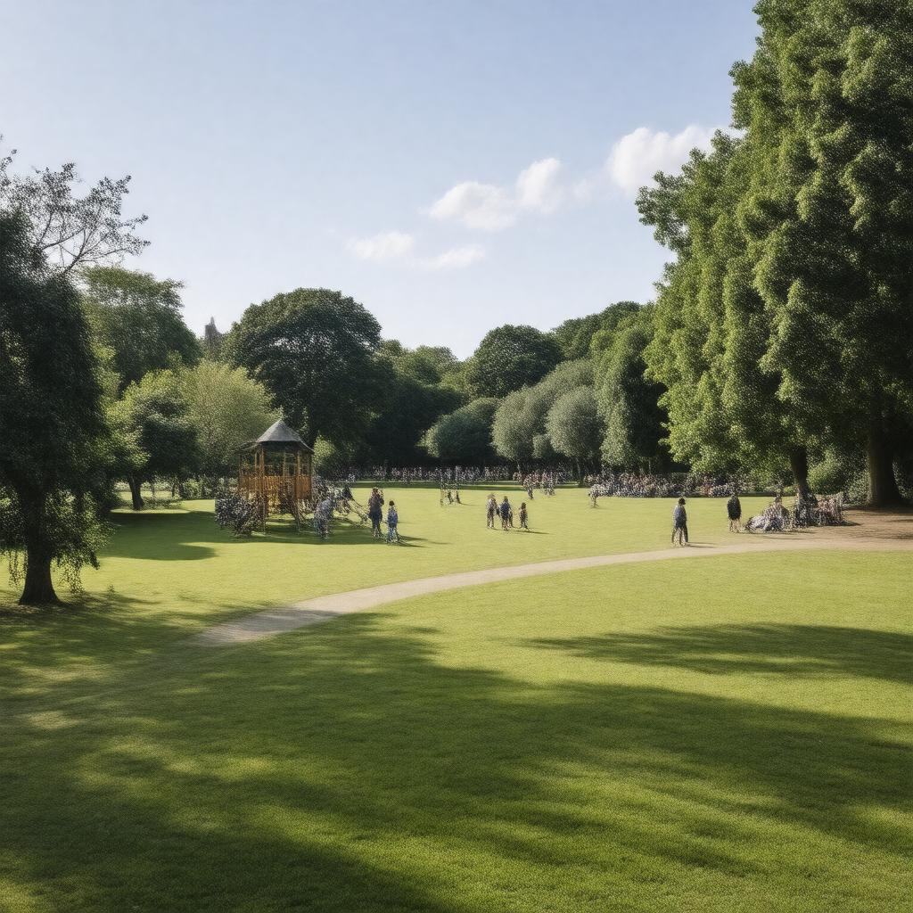 AI-created image of Wormholt Park