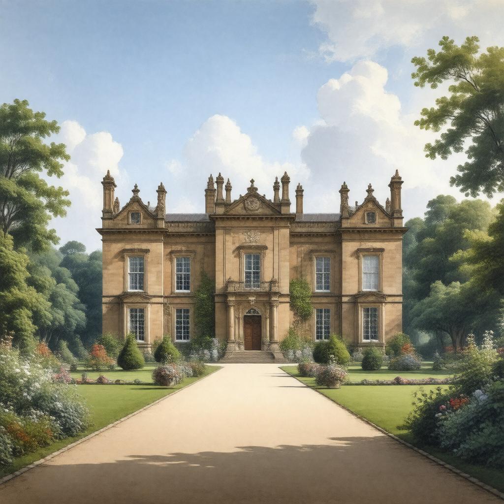 AI-created image of Worsley New Hall