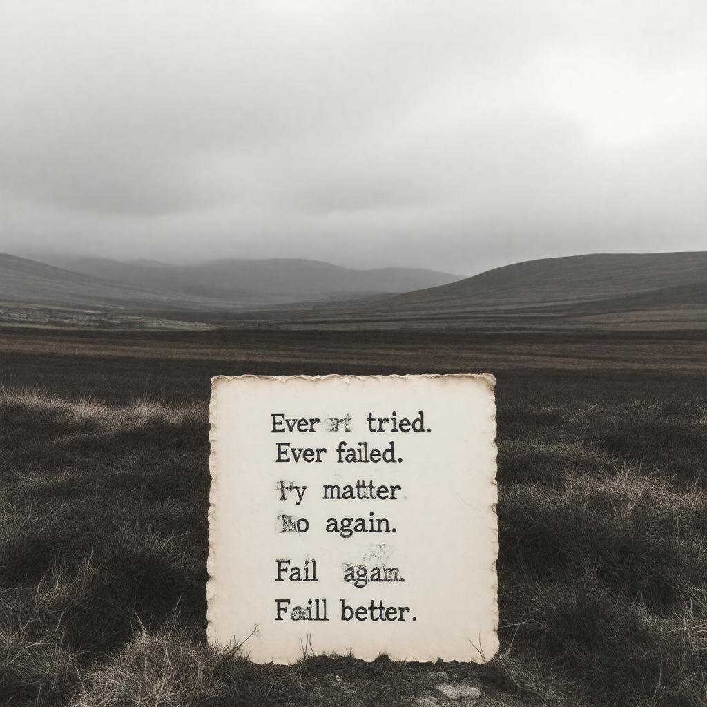 Click to view larger image AI-created image of Worstward Ho