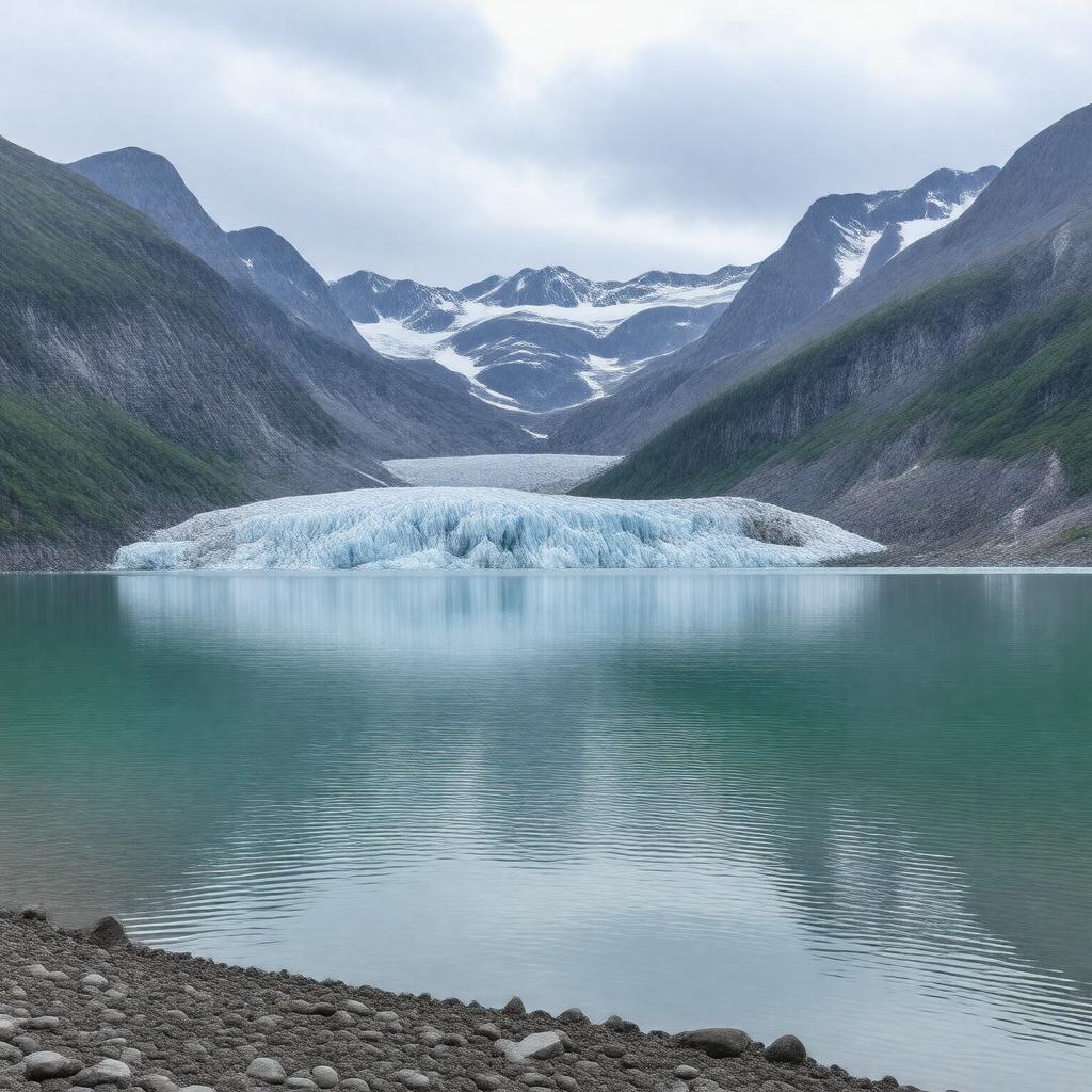 AI-created image of Worthington Glacier