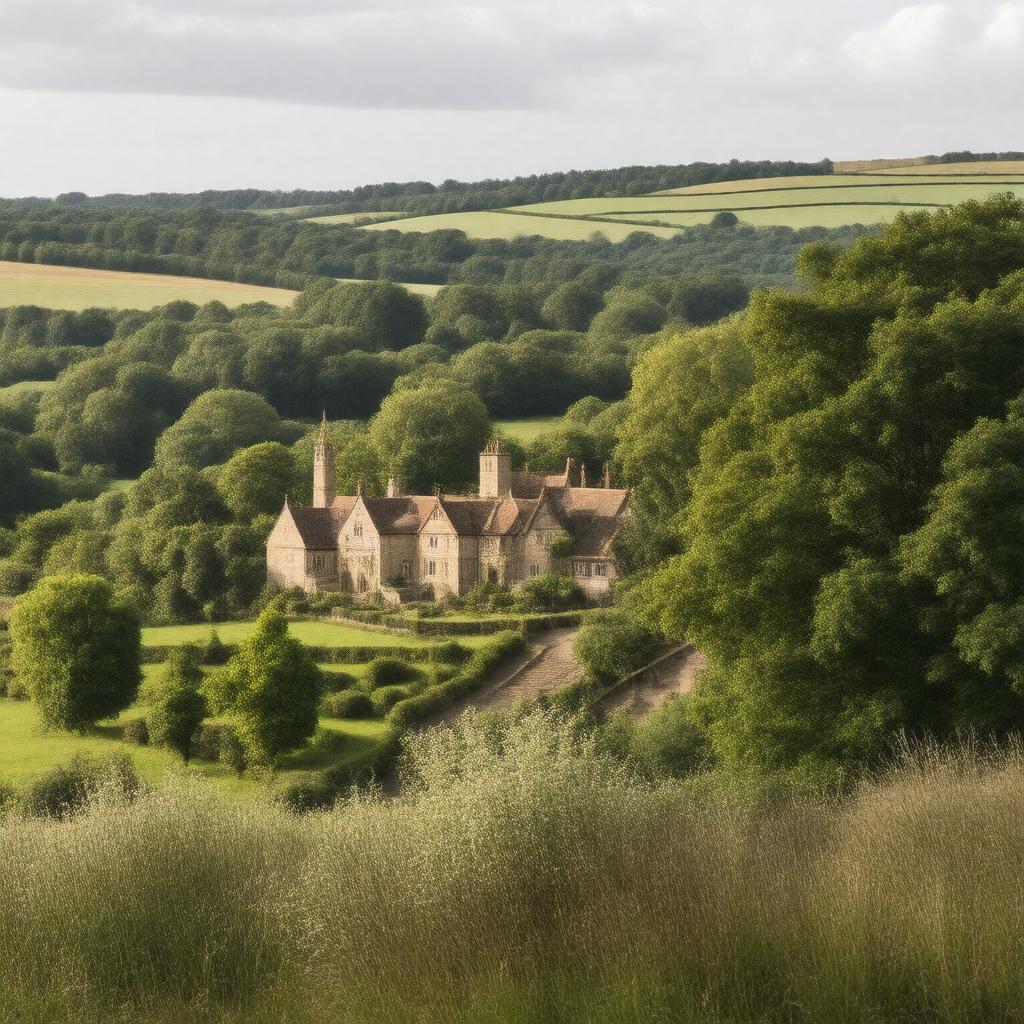 AI-created image of Wotton Underwood, Buckinghamshire, England