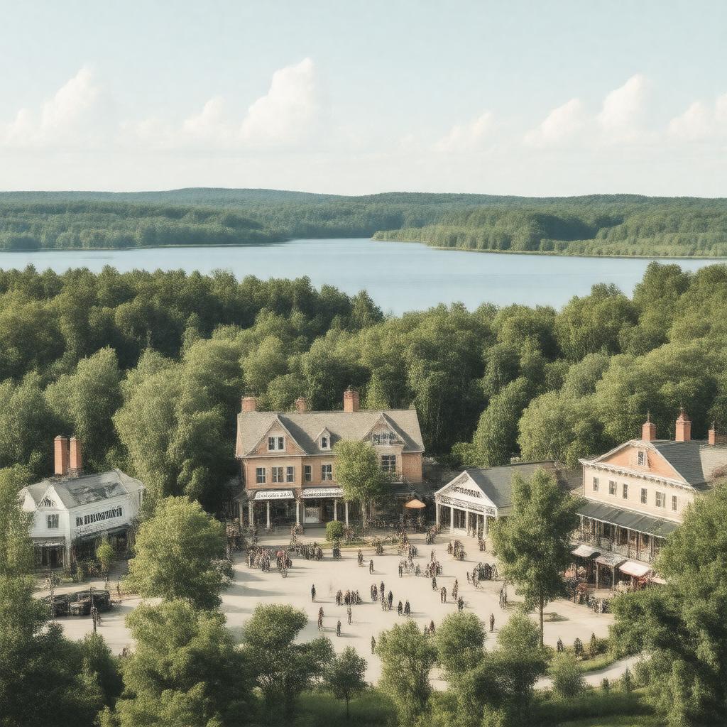 AI-created image of Wrentham